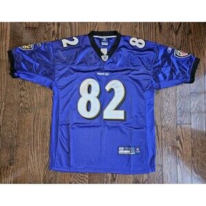 Torrey Smith #82 Baltimore Ravens Reebok On Field Jersey Blue Sz 52 NWT *read